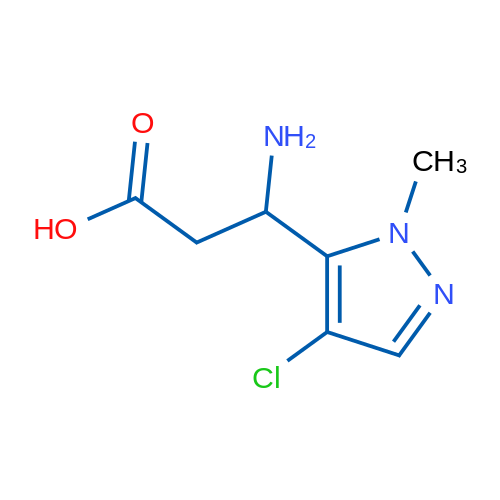 3-Amino-3-(4-chloro-1-methyl-1H-pyrazol-5-yl)propanoic acid 1g