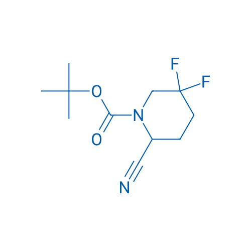 tert-Butyl 2-cyano-5,5-difluoropiperidine-1-carboxylate 100mg