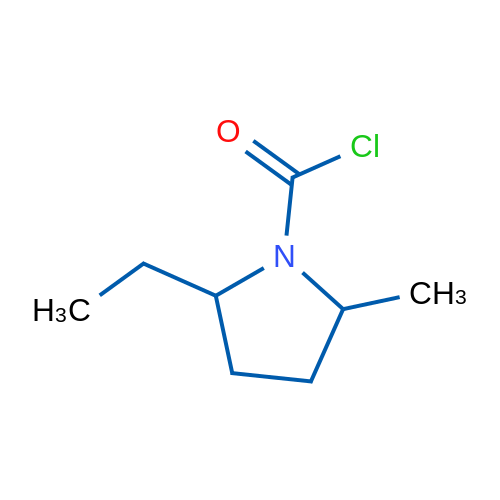 2-Ethyl-5-methylpyrrolidine-1-carbonyl chloride 1g