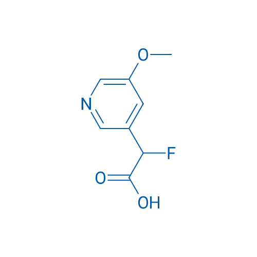 2-Fluoro-2-(5-methoxypyridin-3-yl)acetic acid 1g