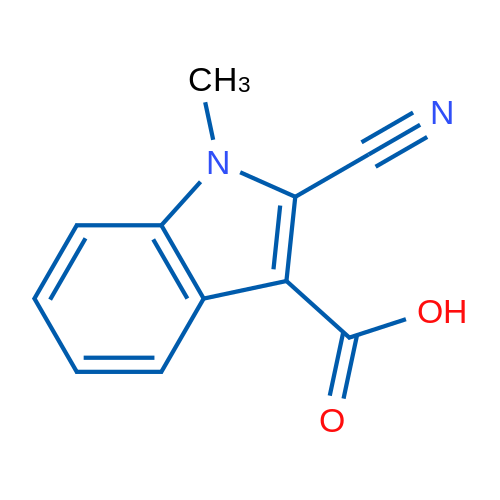 2-Cyano-1-methyl-1H-indole-3-carboxylic acid 1g