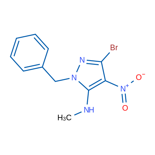 1-Benzyl-3-bromo-N-methyl-4-nitro-1H-pyrazol-5-amine 1g