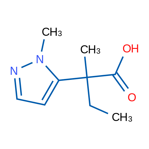 2-Methyl-2-(1-methyl-1H-pyrazol-5-yl)butanoic acid 1g
