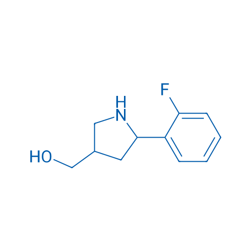 (5-(2-Fluorophenyl)pyrrolidin-3-yl)methanol 250mg