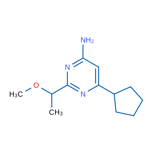 6-Cyclopentyl-2-(1-methoxyethyl)pyrimidin-4-amine 1g