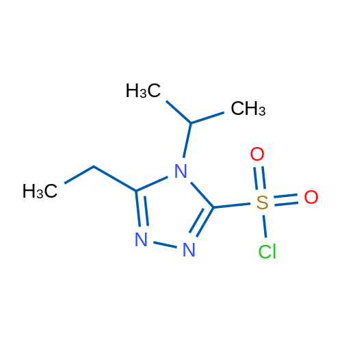 5-Ethyl-4-(propan-2-yl)-4h-1,2,4-triazole-3-sulfonyl chloride 1g