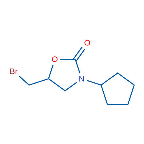 5-(Bromomethyl)-3-cyclopentyl-1,3-oxazolidin-2-one 1g