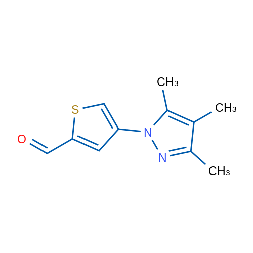4-(Trimethyl-1h-pyrazol-1-yl)thiophene-2-carbaldehyde 1g
