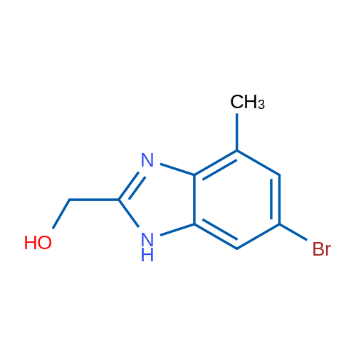 6-Bromo-2-(hydroxymethyl)-4-methylbenzimidazole 1g