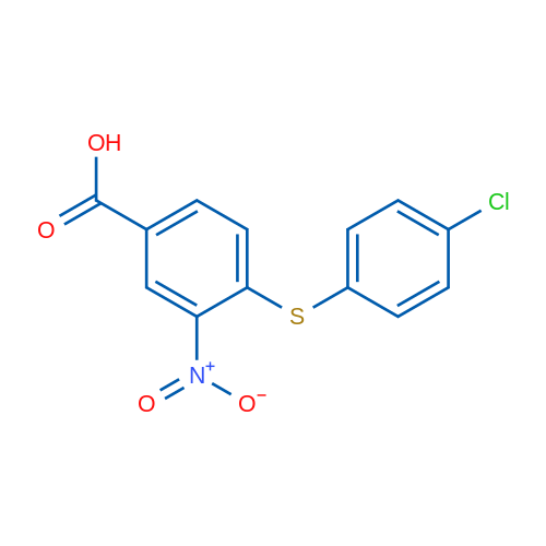 4-((4-Chlorophenyl)thio)-3-nitrobenzoic acid 1g