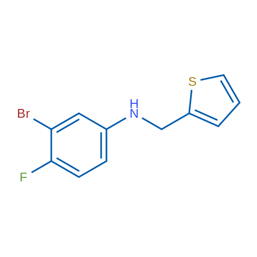 3-Bromo-4-fluoro-N-(thiophen-2-ylmethyl)aniline 5g