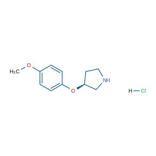(S)-3-(4-Methoxyphenoxy)pyrrolidine hydrochloride 250mg