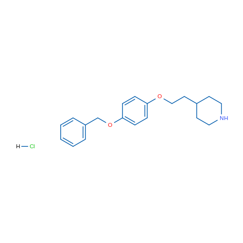 4-(2-(4-(Benzyloxy)phenoxy)ethyl)piperidine hydrochloride 1g