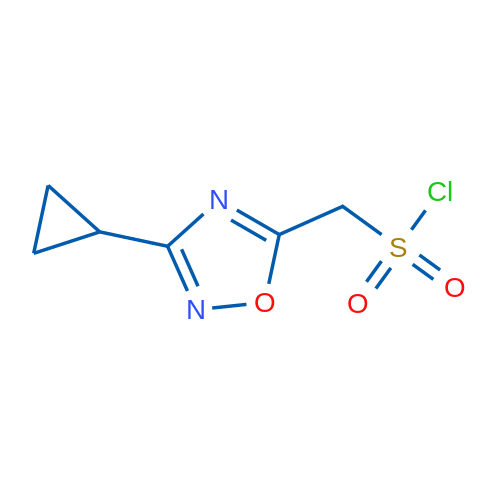 (3-Cyclopropyl-1,2,4-oxadiazol-5-yl)methanesulfonyl chloride 1g