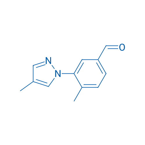 4-Methyl-3-(4-methyl-1H-pyrazol-1-yl)benzaldehyde 1g