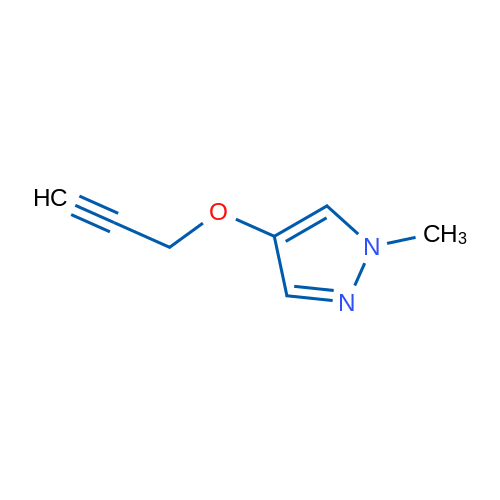 1-Methyl-4-(prop-2-yn-1-yloxy)-1H-pyrazole 50mg