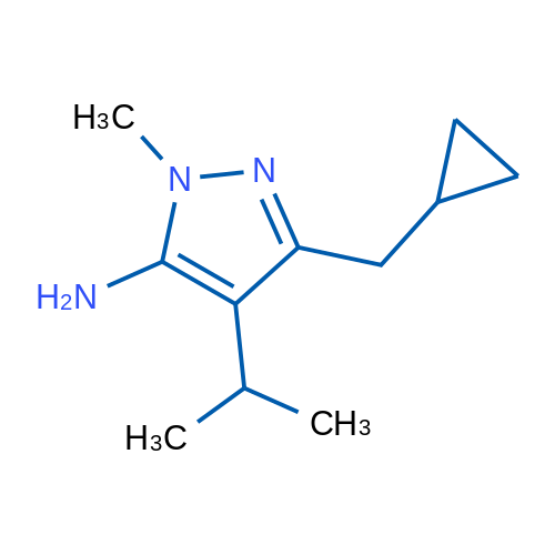 3-(Cyclopropylmethyl)-1-methyl-4-(propan-2-yl)-1H-pyrazol-5-amine 1g
