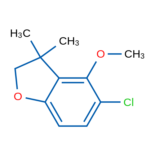 5-Chloro-4-methoxy-3,3-dimethyl-2,3-dihydrobenzofuran 1g