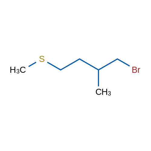 1-Bromo-2-methyl-4-(methylsulfanyl)butane 1g