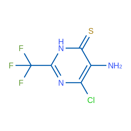 5-Amino-6-chloro-2-(trifluoromethyl)pyrimidine-4(3H)-thione 1g