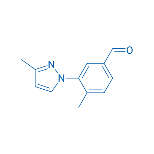 4-Methyl-3-(3-methyl-1H-pyrazol-1-yl)benzaldehyde 1g