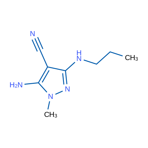 5-Amino-1-methyl-3-(propylamino)-1H-pyrazole-4-carbonitrile 1g