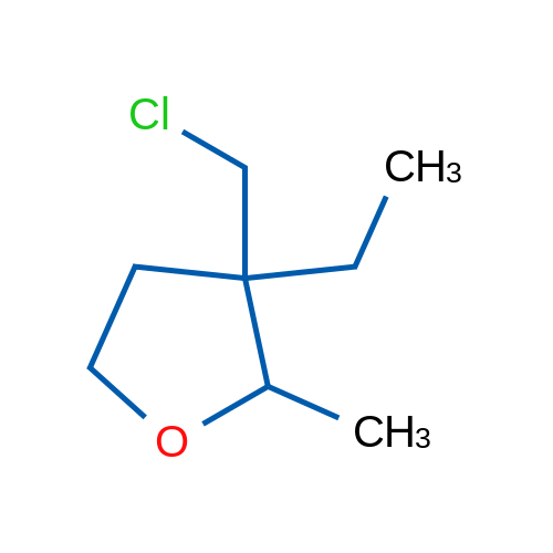 3-(Chloromethyl)-3-ethyl-2-methyloxolane 1g