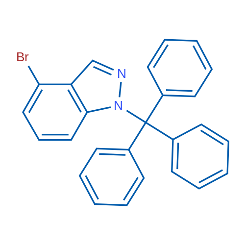4-Bromo-1-(triphenylmethyl)-1H-indazole 1g