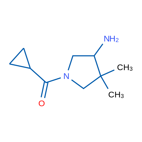 1-Cyclopropanecarbonyl-4,4-dimethylpyrrolidin-3-amine 1g