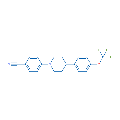 4-(4-(4-(Trifluoromethoxy)phenyl)piperidin-1-yl)benzonitrile 100mg