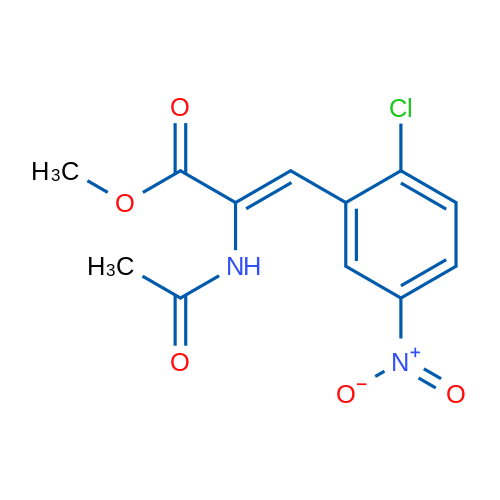 Methyl (2Z)-3-(2-chloro-5-nitrophenyl)-2-acetamidoprop-2-enoate 5g
