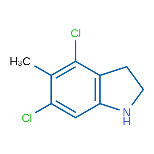 4,6-Dichloro-5-methyl-2,3-dihydro-1h-indole 1g