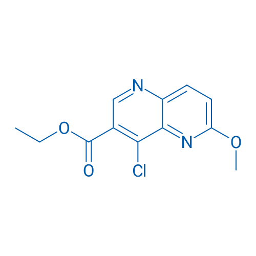 Ethyl 4-chloro-6-methoxy-1,5-naphthyridine-3-carboxylate 250mg