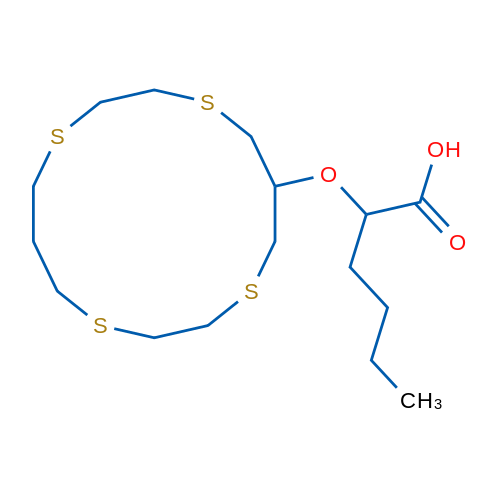 2-((1,4,8,11-Tetrathiacyclotetradecan-6-yl)oxy)hexanoic acid 50mg