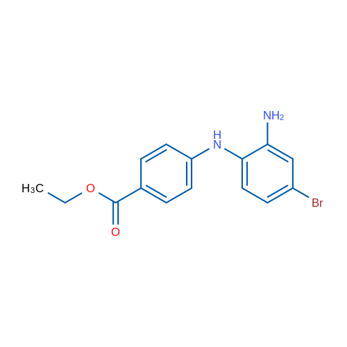 Ethyl 4-((2-amino-4-bromophenyl)amino)benzoate 250mg