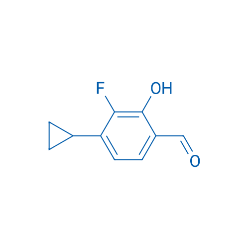 4-Cyclopropyl-3-fluoro-2-hydroxybenzaldehyde 250mg
