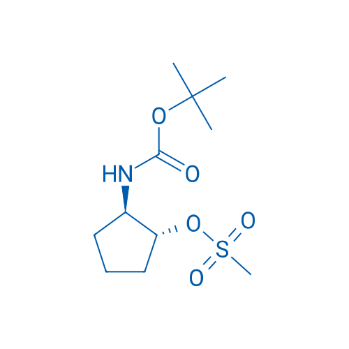Rel-(1R,2R)-2-((tert-butoxycarbonyl)amino)cyclopentyl methanesulfonate 250mg