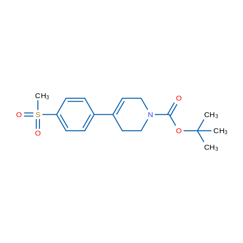 tert-Butyl 4-(4-(methylsulfonyl)phenyl)-3,6-dihydropyridine-1(2H)-carboxylate 250mg