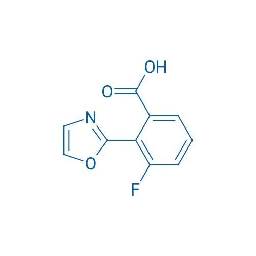 3-Fluoro-2-(oxazol-2-yl)benzoic acid 250mg