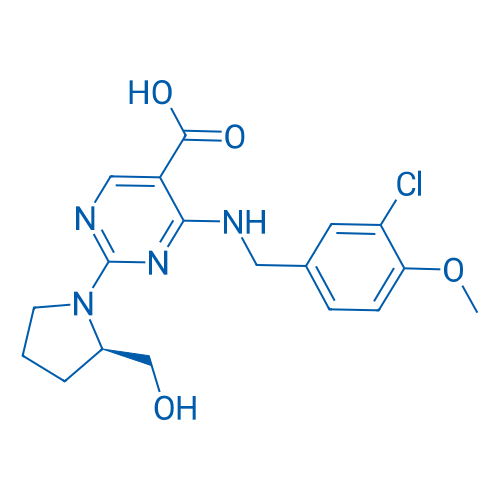 (R)-4-((3-Chloro-4-methoxybenzyl)amino)-2-(2-(hydroxymethyl)pyrrolidin-1-yl)pyrimidine-5-carboxylic acid 100mg