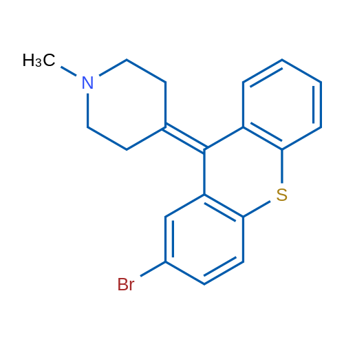 4-(2-Bromo-9H-thioxanthen-9-ylidene)-1-methylpiperidine 250mg