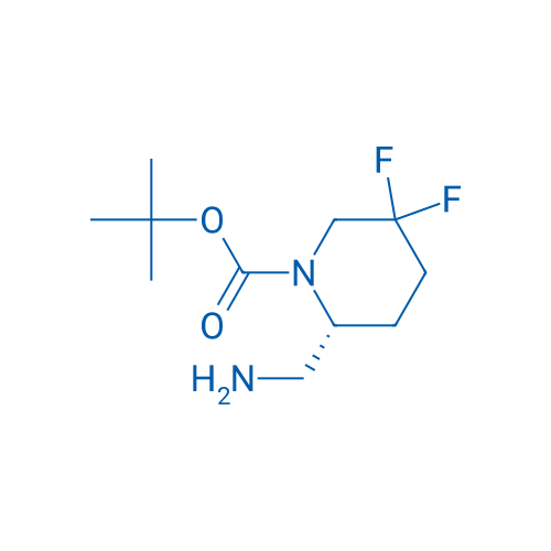 tert-Butyl (2R)-2-(aminomethyl)-5,5-difluoropiperidine-1-carboxylate 250mg