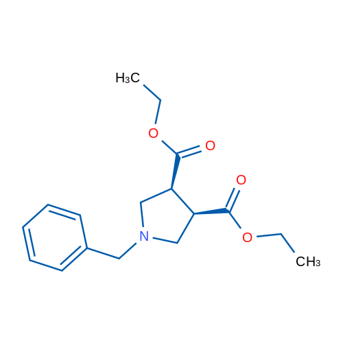 (3R,4S)-Diethyl 1-benzylpyrrolidine-3,4-dicarboxylate 1g