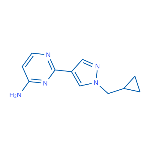 2-(1-(Cyclopropylmethyl)-1h-pyrazol-4-yl)pyrimidin-4-amine 250mg