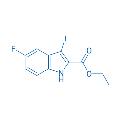 Ethyl 5-fluoro-3-iodo-1H-indole-2-carboxylate 1g