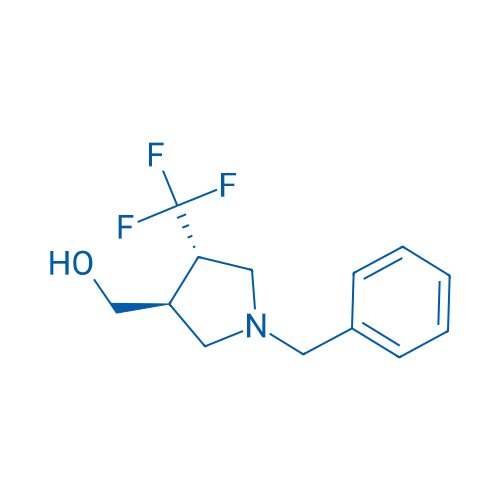 Rel-((3R,4R)-1-benzyl-4-(trifluoromethyl)pyrrolidin-3-yl)methanol 250mg