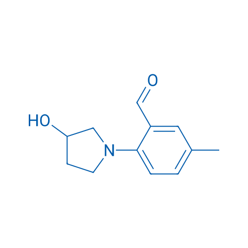 2-(3-Hydroxypyrrolidin-1-yl)-5-methylbenzaldehyde 1g