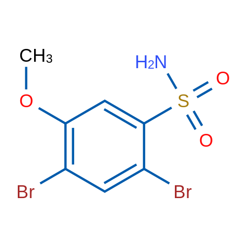 2,4-Dibromo-5-methoxybenzene-1-sulfonamide 1g