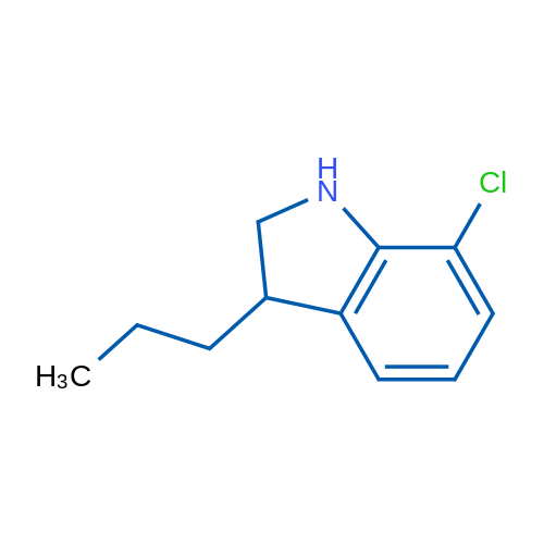 7-Chloro-3-propyl-2,3-dihydro-1H-indole 1g