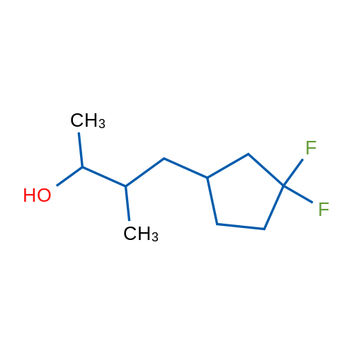 4-(3,3-Difluorocyclopentyl)-3-methylbutan-2-ol 1g